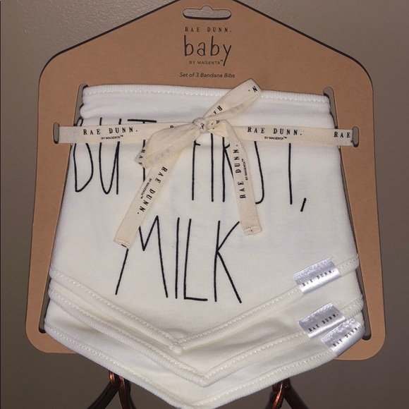 rae dunn baby bibs